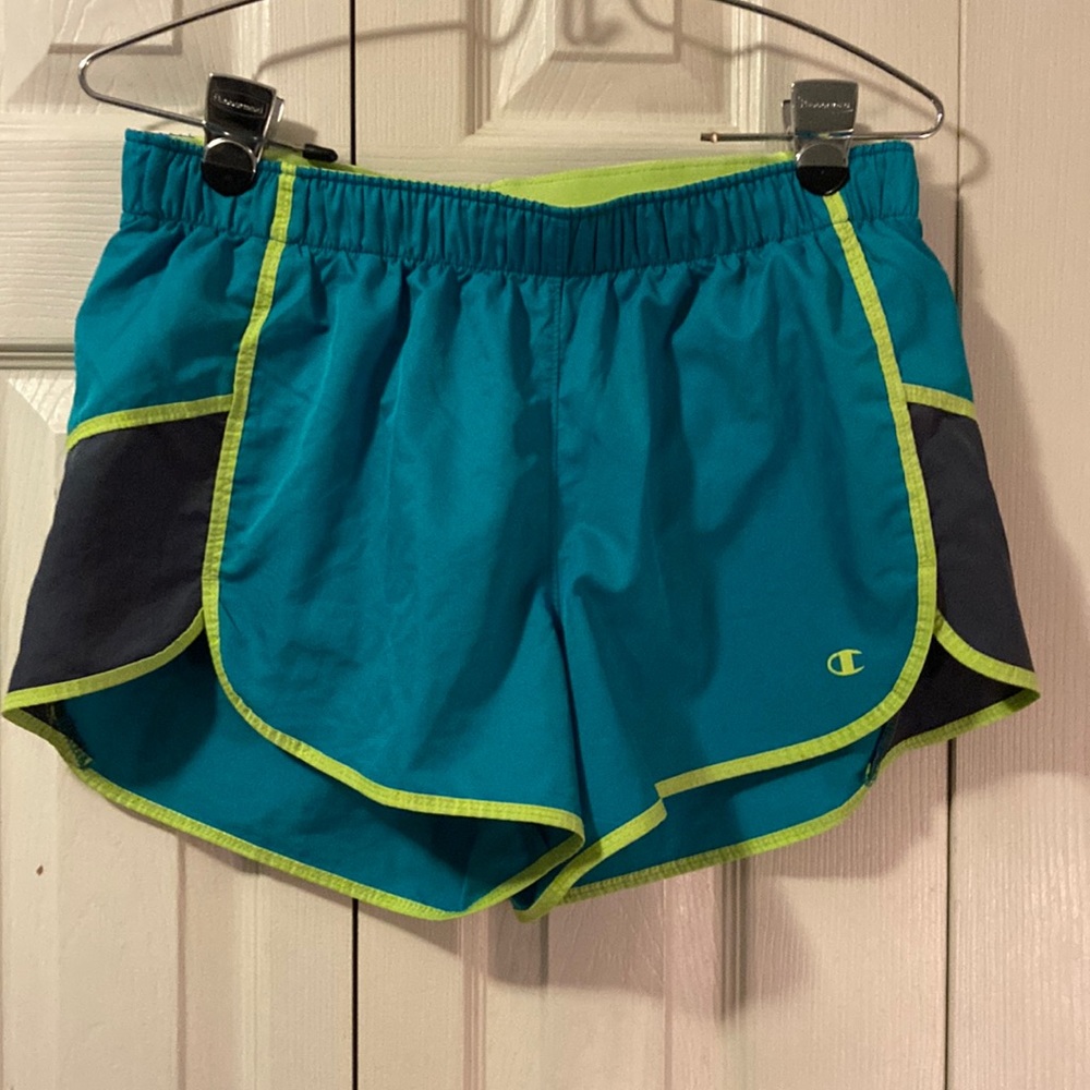 Champion Teal Power Train Athletic Shorts size M